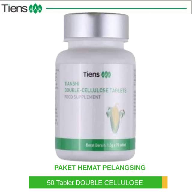 Jual Tiens / Tianshi Double Cellulose Tablets Isi 50 Tablet | DC