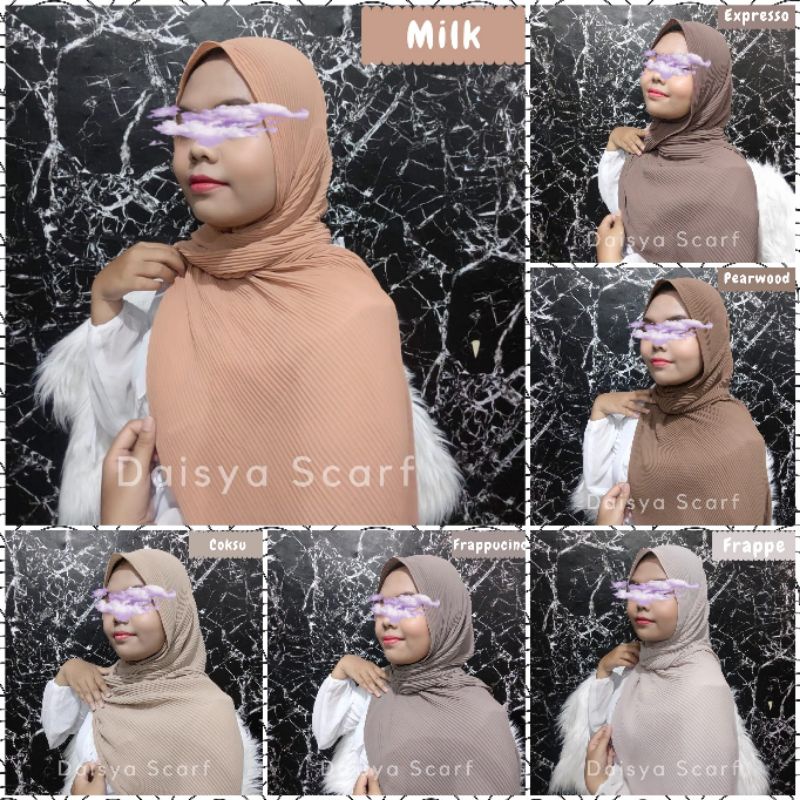 Pashmina Plisket Premium | Pashmina Lidi Import