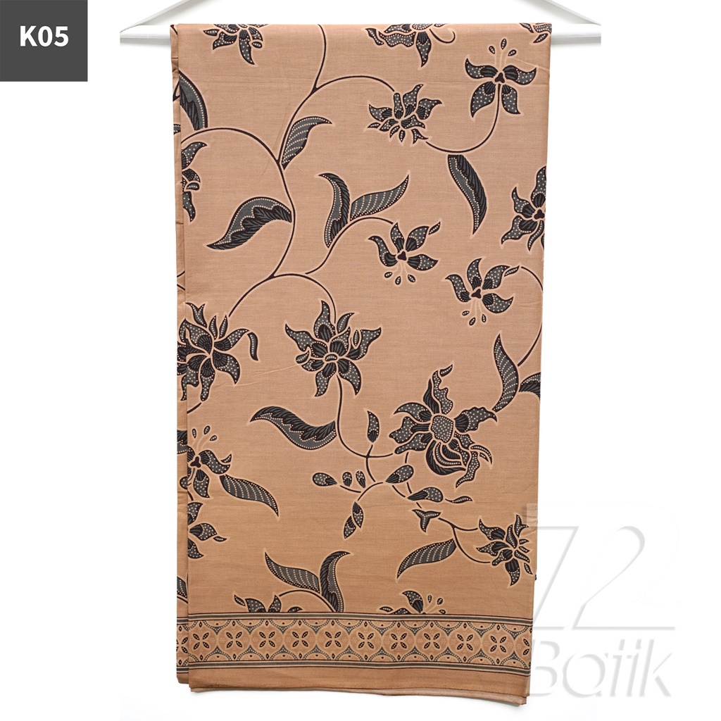 KAIN BATIK PREMIUM Bahan Katun Motif Kembang Mulyo Warna Hitam 721210 Cap 72 Jarik Jarit Samping Kebat Panjang Batik Katun Modern Premium Bahan Seragam Batik Pernikahan Kantor Keluarga Murah Kamen Jadi Batik Bali Lembaran