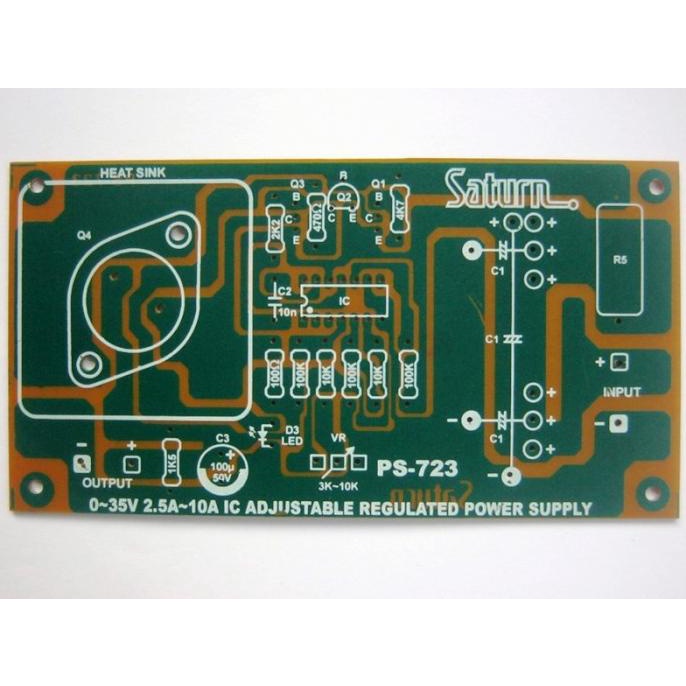 Pcb Adjustable Regulated Power Supply Saturn Ps-723 Sale