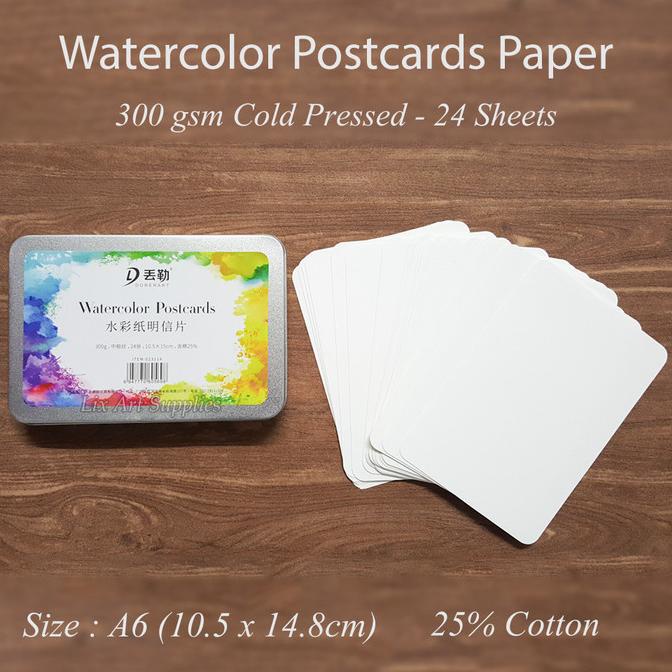 

Dwurer Watercolor Postcard Paper - Cold Pressed 300gsm (10.5 x 14.8cm)