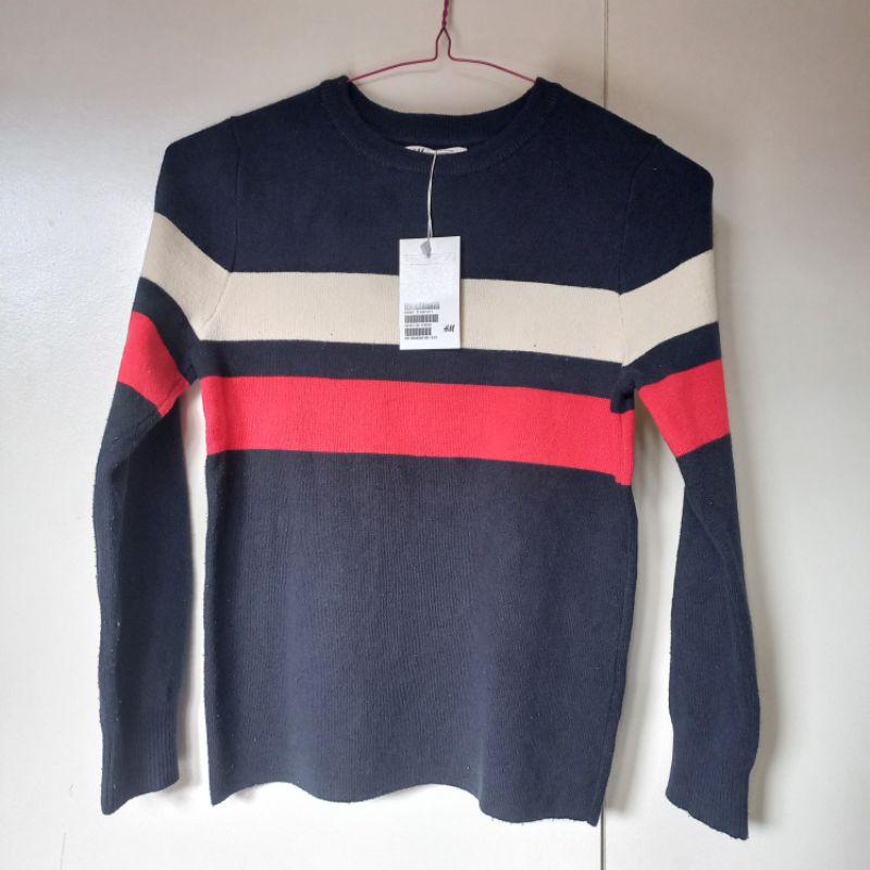 Sweater sweter rajut Anak Brand H&M Salur