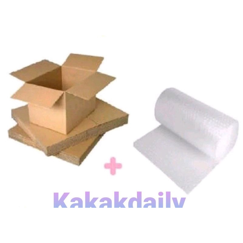 

Bubble wrap dan kardus