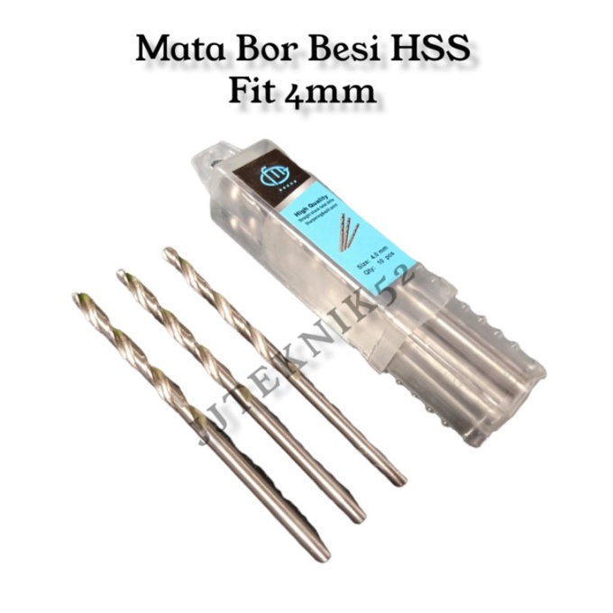 Mata Bor Besi 4mm Fit / Mata Bor Besi HSS Murah 4mm