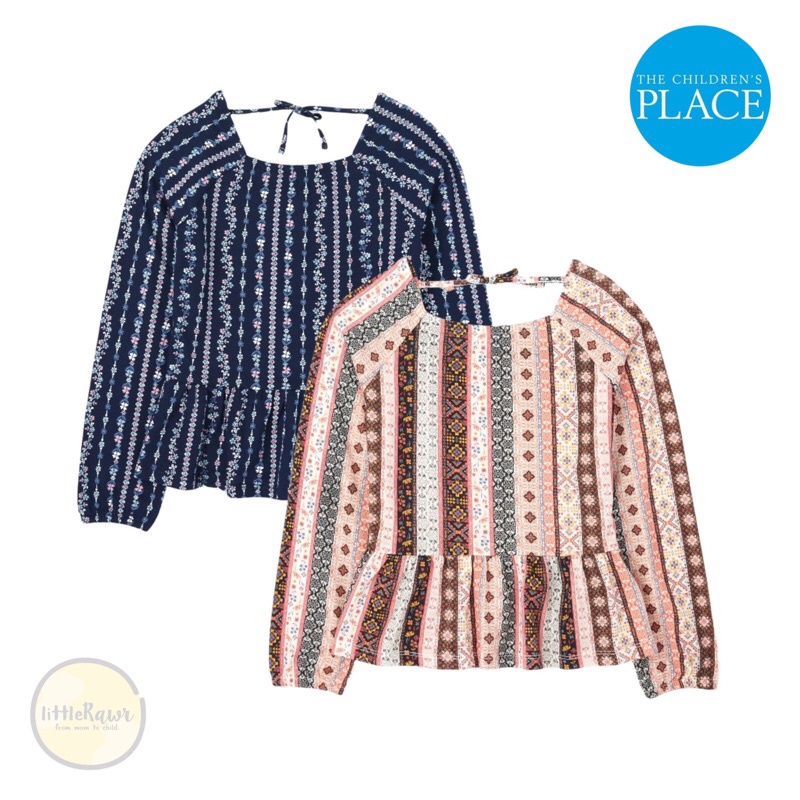 Kaos Lengan Panjang Anak Perempuan (Tcp) - tie back top