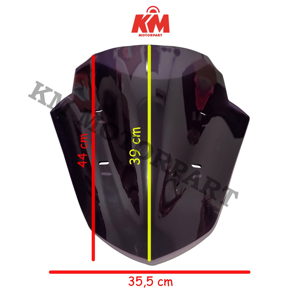 Visor Windshield Variasi Motor NMax old N Max 2015 2016 2017 2018 2019 Tebal 3 mm Bahan Mika Akrilik