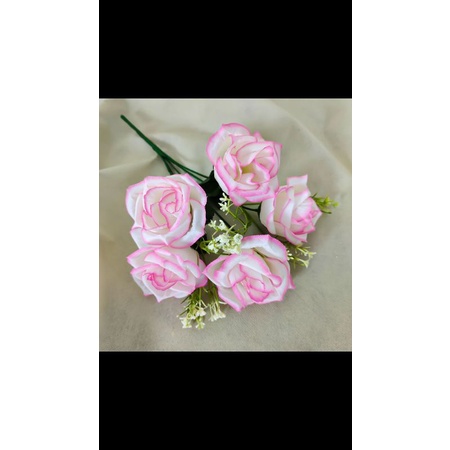 SELUSIN Mawar TROPIS X5// bunga mawar artificial// rose tropis MURAH