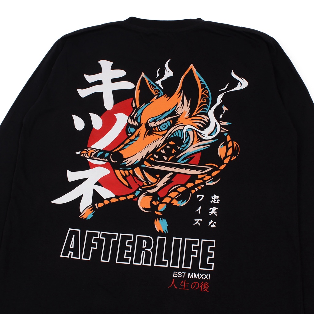 AFTERLIFE - Long Sleeve Wolf Night Black