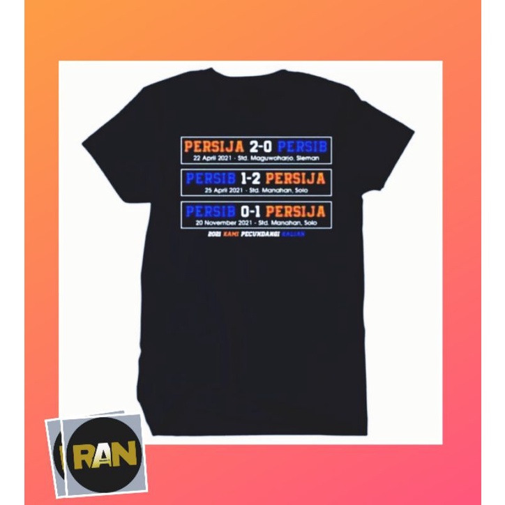 Baju T-shirt Kaos PERSIJA vs PERSIB l Kaos The Jak mania Jakarta
