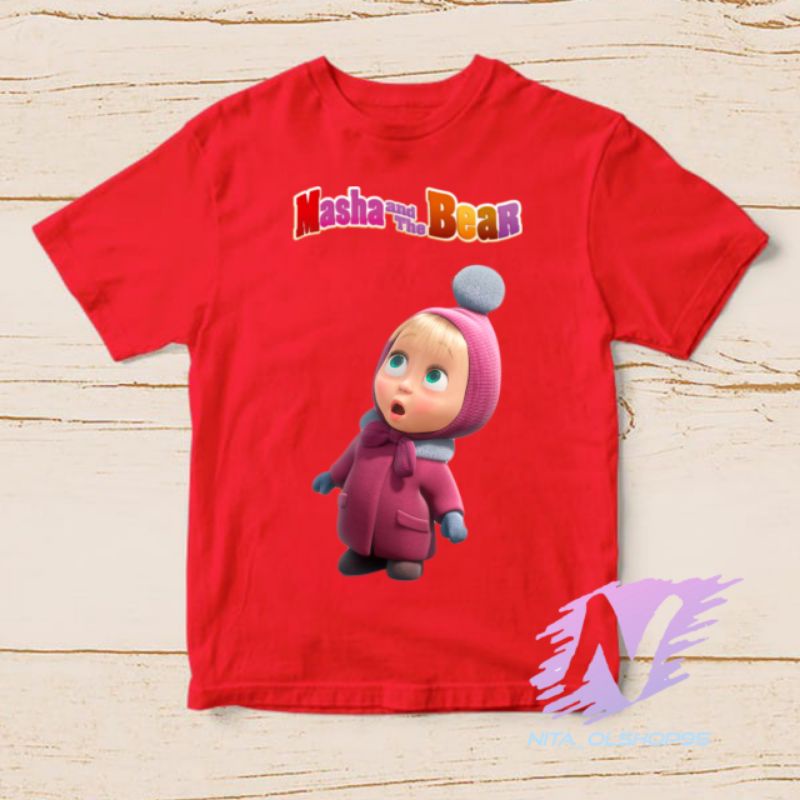 baju anak kaos anak marsa and the bear