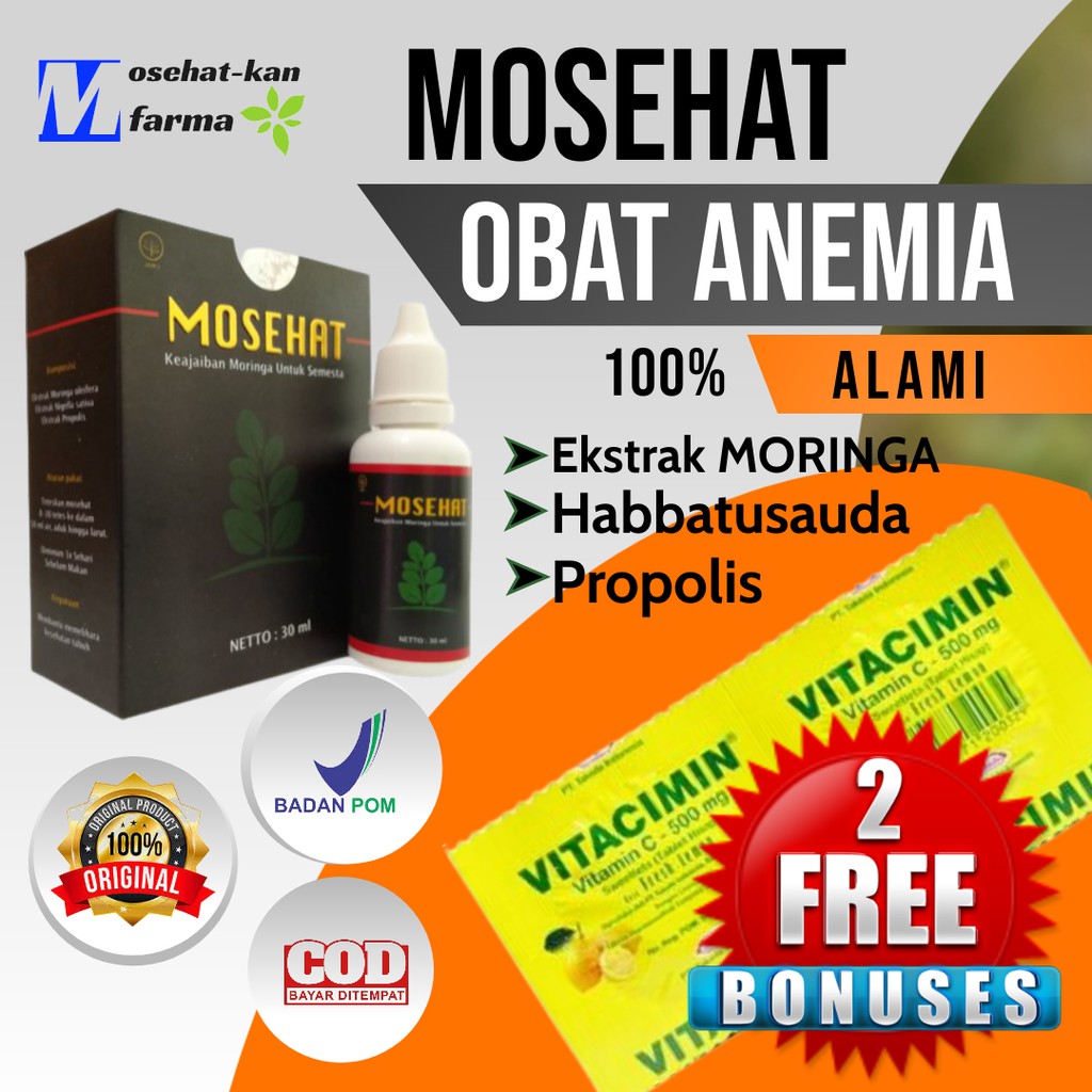 Mosehat Obat Anemia Herbal  Terbaik & Ampuh
