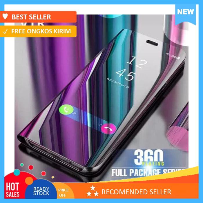 SAMSUNG GALAXY C9 PRO CLEAR VIEW STANDING MIRROR BOOK COVER FLIP CASE