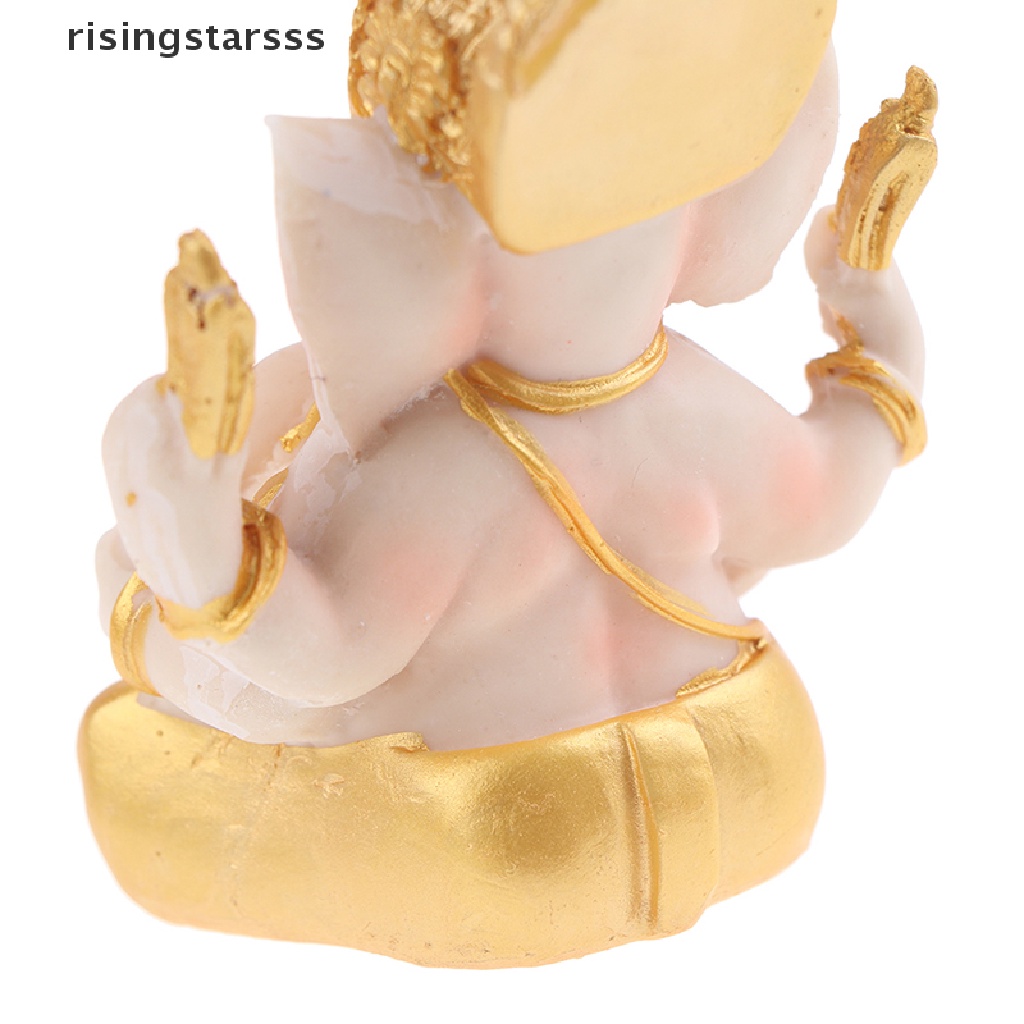 Ornamen Patung Gajah God Hindu Bahan Resin Untuk Desktop