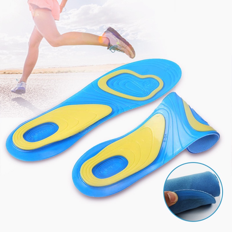 Orthotic Arch Support Sport Running Gel Sol Insert Cushion untuk Pria dan Wanita