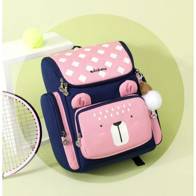 Tas Anak Sekolah Simple SD dan TK Perempuan Garsel FKT 5929 Backpack Cewe Ransel Punggung Gendong24