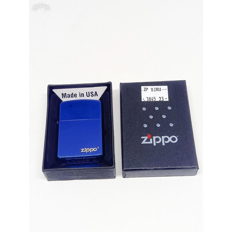 Korek Zppo Blue Ice Korek Zippo Croum Biru Korek Premium