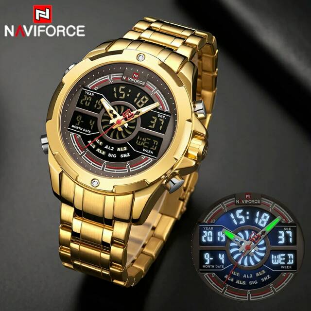 Naviforce Watch Pria Olahraga Militer LED