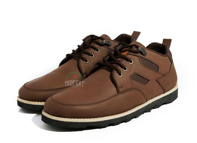 Sepatu Outdoor Semi Kulit, Moofeat Boot Pendek, Sepatu Original Branded