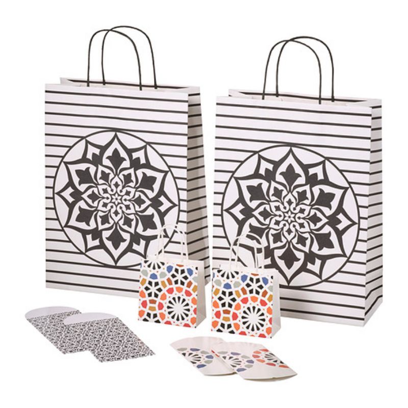 

Kertas kado, set isi 8, warna campuran kekinian