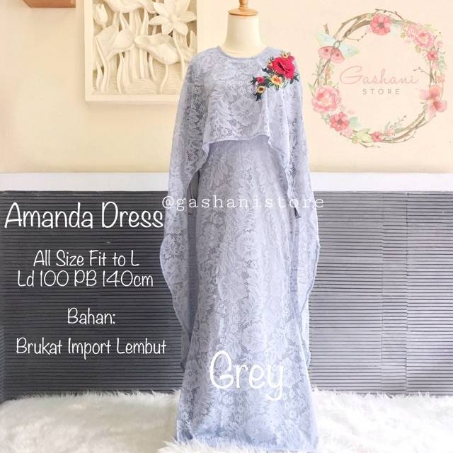 Gamis Brukat Wisuda Amanda Dress