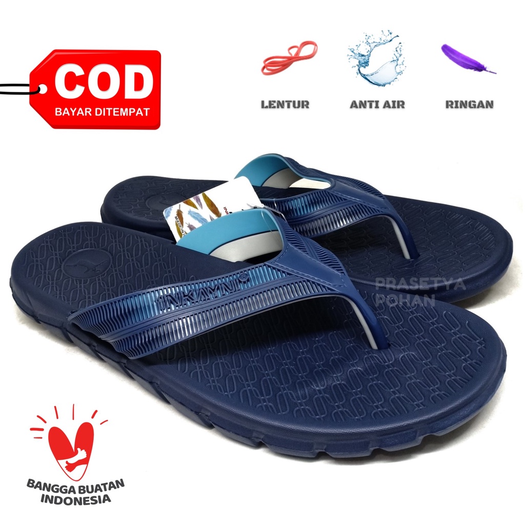 Sandal Pria Anti Air dan Ringan 4 Warna - Sendal Jepit Pria 4 Warna