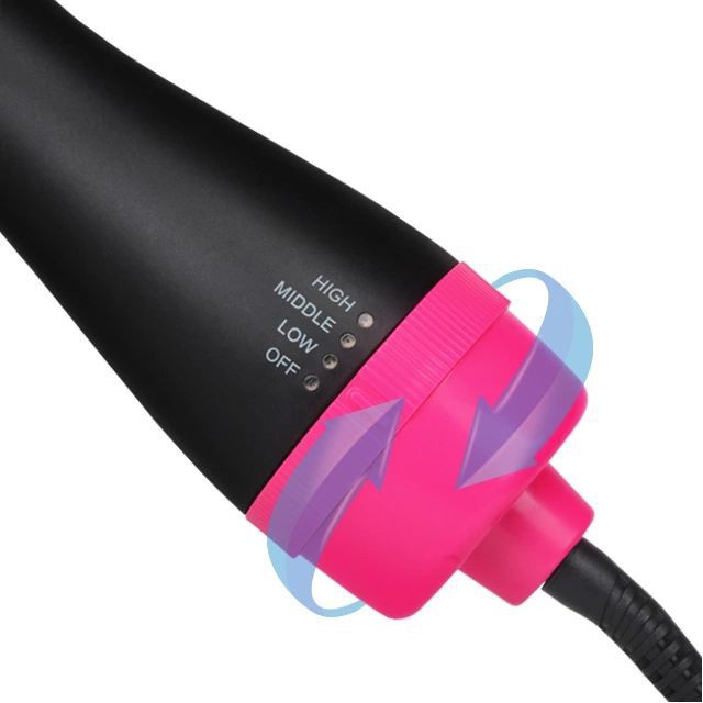 One Step Sisir Pengering Rambut Hair Dryer Styler Hot Air Brush 2336