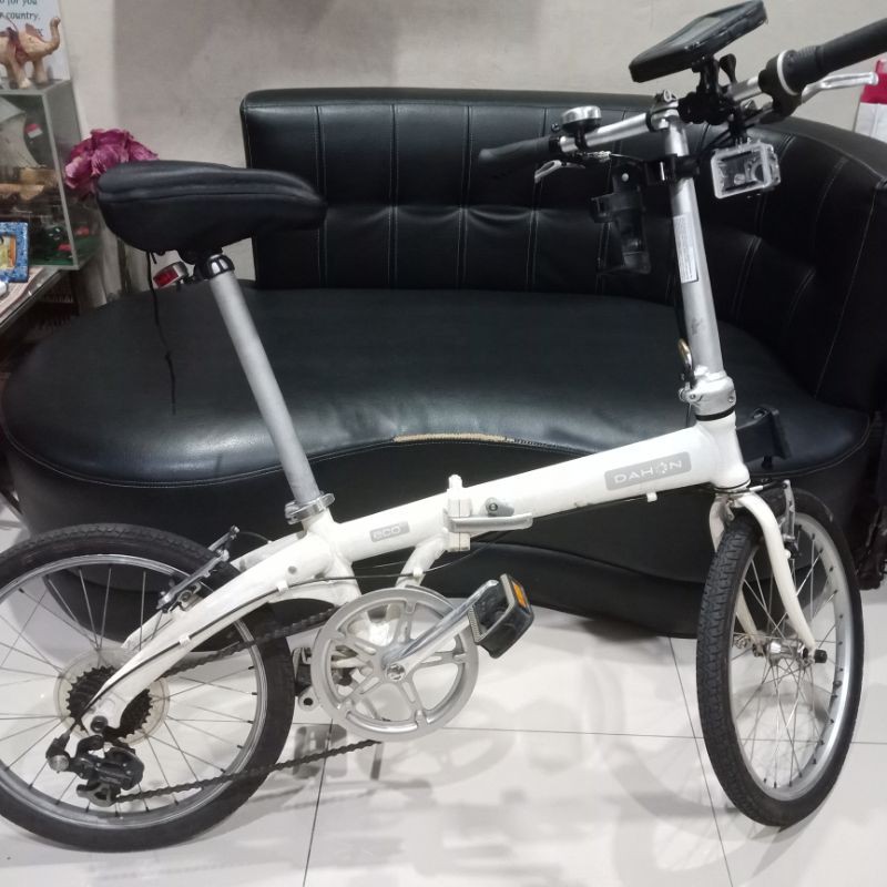 sepeda lipat dahon eco 7 bekas full ori kondisi bagus