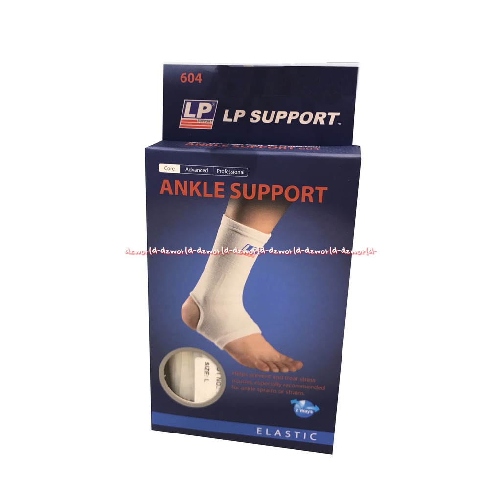 LP Ankle Support 604 Alat Pelindung Kaki Putih Deker Tumit LP USA