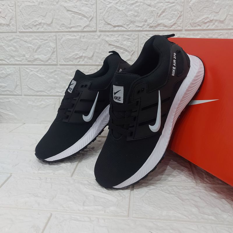 Sepatu Sekolah Hitam Polos Nike HitamOlahraga Pria Wanita Sepatu Sneakers Sport import