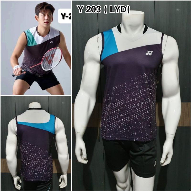 Kaos baju badminton yonex lyd Y203 jersey badminton terbaru