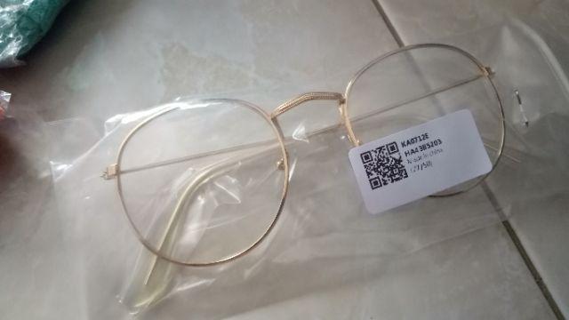 Kacamata Bingkai Datar Bahan Metal Kualitas Tinggi