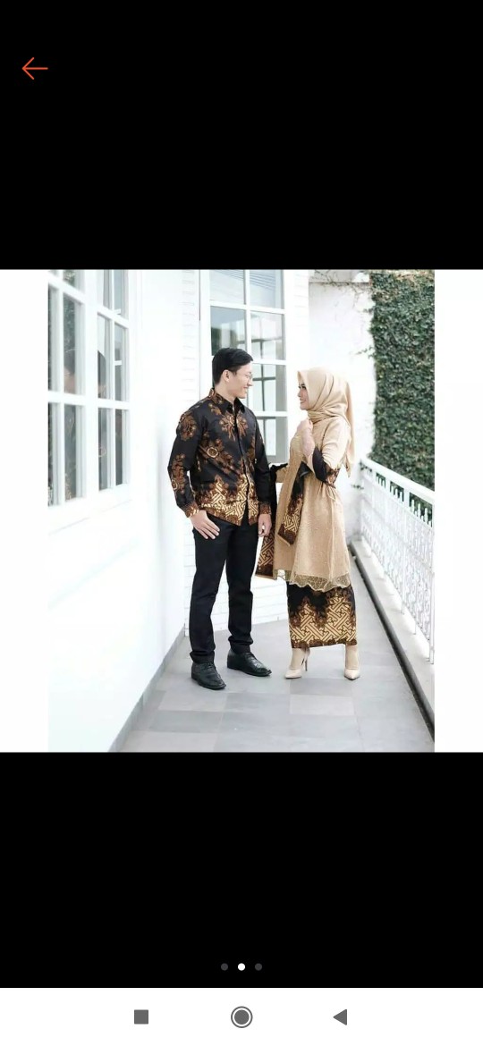 Ready 2 Warna !!! Couple Batik New Pagar Tulle Furing Danilla