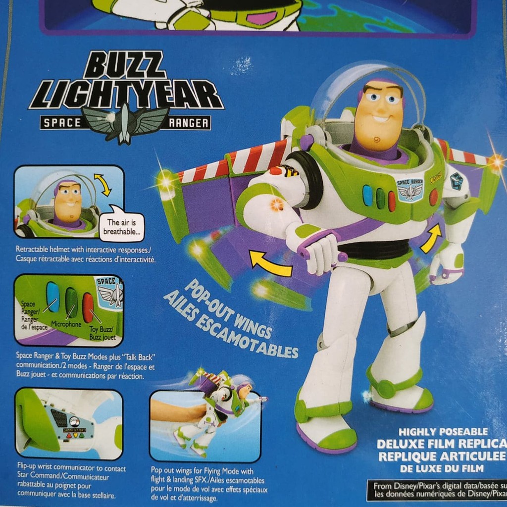 Buzz LightYear Toy Story versi Disneyland merek Thinkway