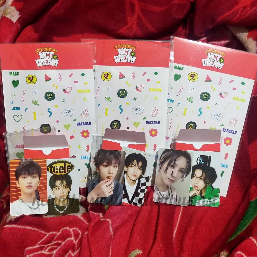 UNSEALED NCT DREAM HOT SAUCE PC DECO SET MARK RENJUN JAEMIN JISUNG