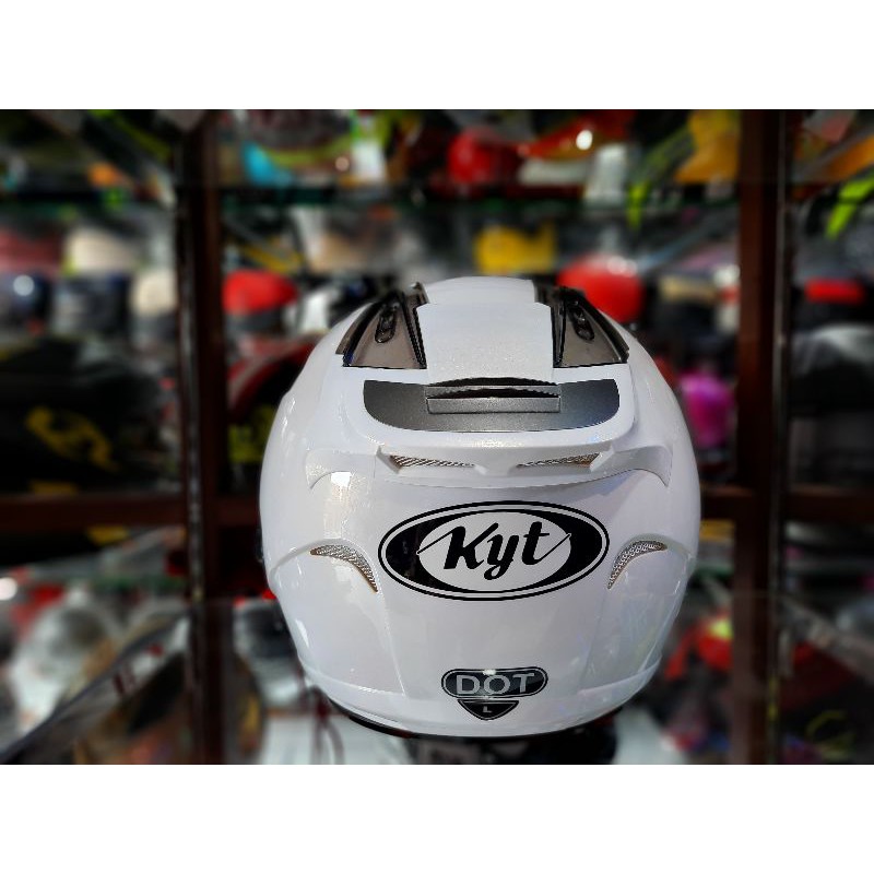 KYT GALAXY_SOLID WHITE (DOUBEL VISOR)