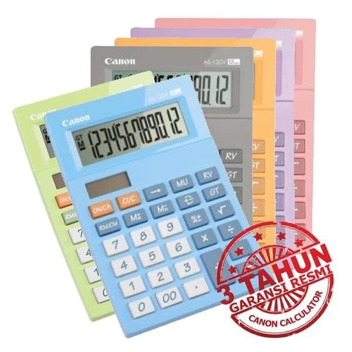 

Terbaru KALKULATOR 12 DIGIT CANON AS-120V COLOR SERIES - Biru Muda Eksklusif