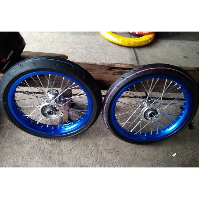 RODA SUPERMOTO MOTO KLX semi cacing