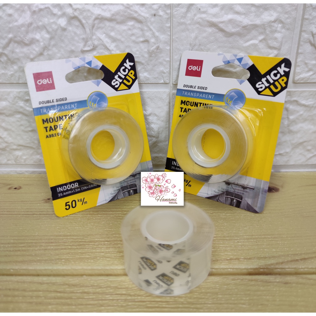 

Double Sided Mounting Tape Deli Transparant - EA35201