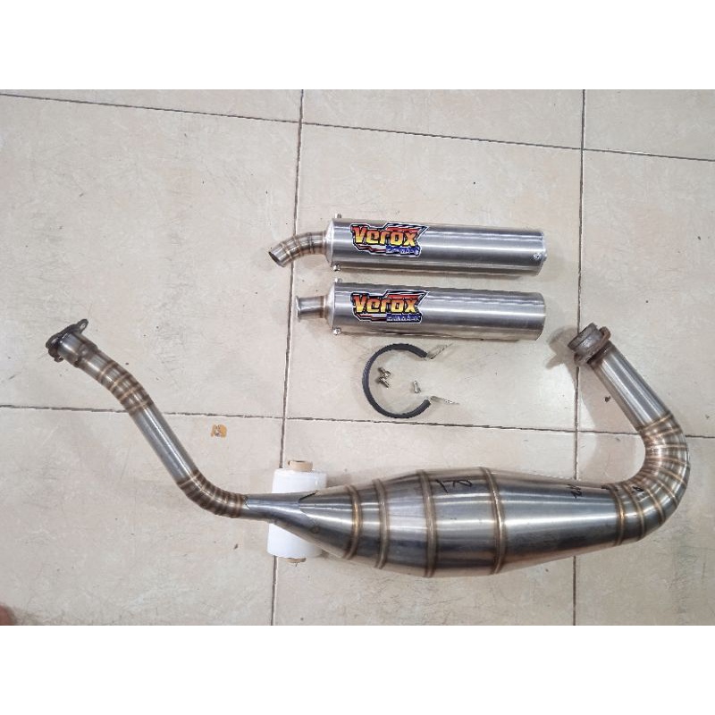 KNALPOT RACING NINJA R NINJA RR FULL STENLIS ORIGINAL VEROX EXHAUST 2 MODEL SLINSER NOT KDX AITECH C