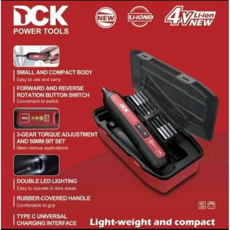 Obeng Baterai Set/Screw Driver DCK KDPL 04-5