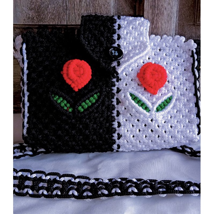 Tas Handmade Tali Kur/Tas Selempang Tali Kur