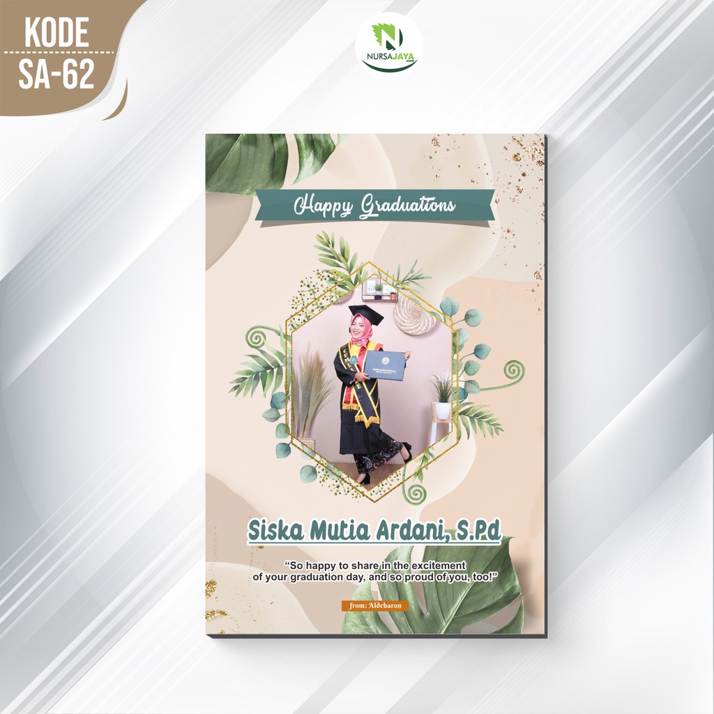 [+Cetak] Kado Wisuda Murah Hadiah Ulang Tahun Anniversary Wedding Nikah Custom Foto Pernikahan Ultah