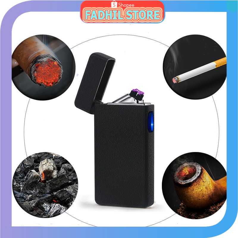 LCFUN Korek Api Elektrik Double Plasma Arc USB Lighter F130015