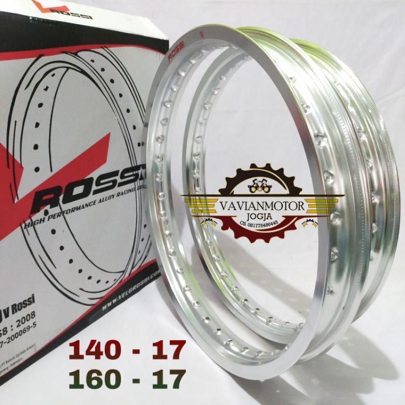 Velg Veleg Pelg Peleg Velek Pelek Rossi 140 160 Ring 17 Silver