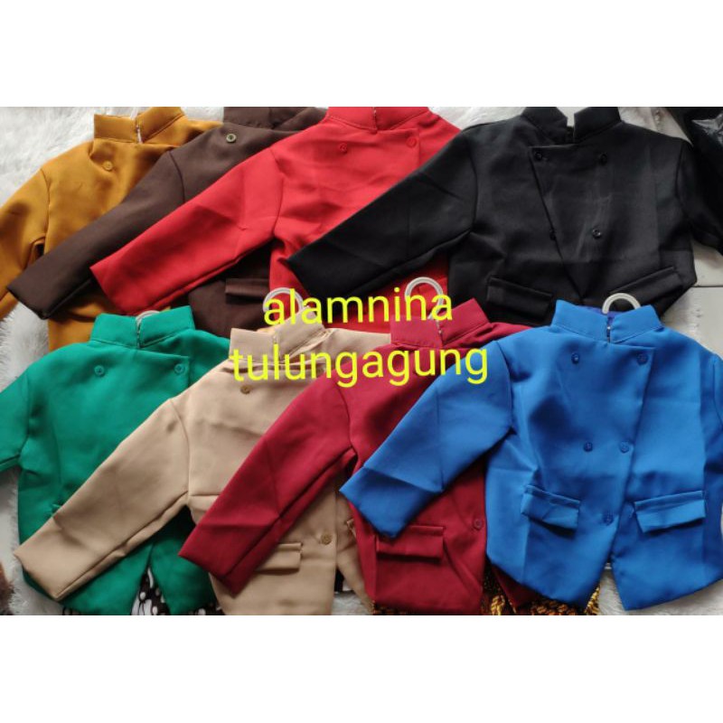 setelan beskap dalang anak bayi tedhak siten