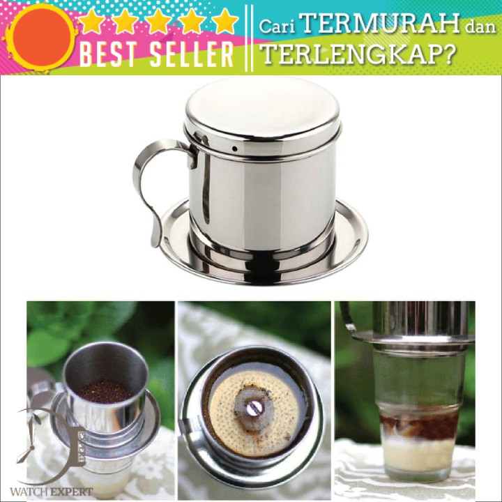 BAYAR DI TEMPAT Filter Saring Kopi Vietnamese Coffee Drip Pot Stainless Steel