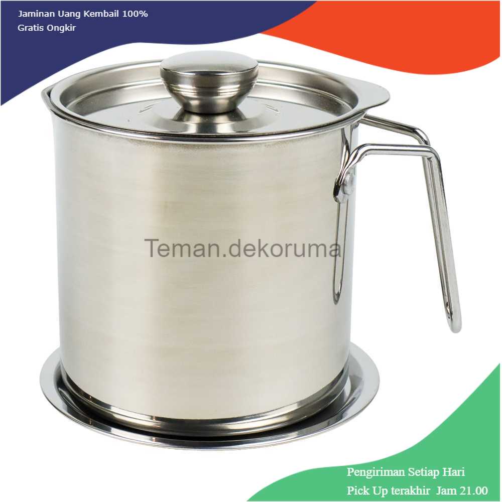 TD-REN ISHOWTIENDA Panci Saringan Minyak Oil Strainer Pot 1.8L - ASAS13