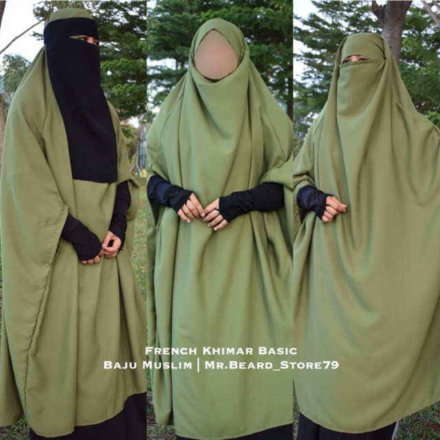 French Khimar Basic + Cadar Bandana