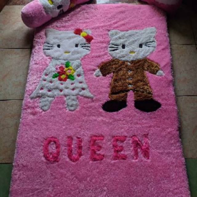 KARPET karakter mini 2 Bantal 1 guling