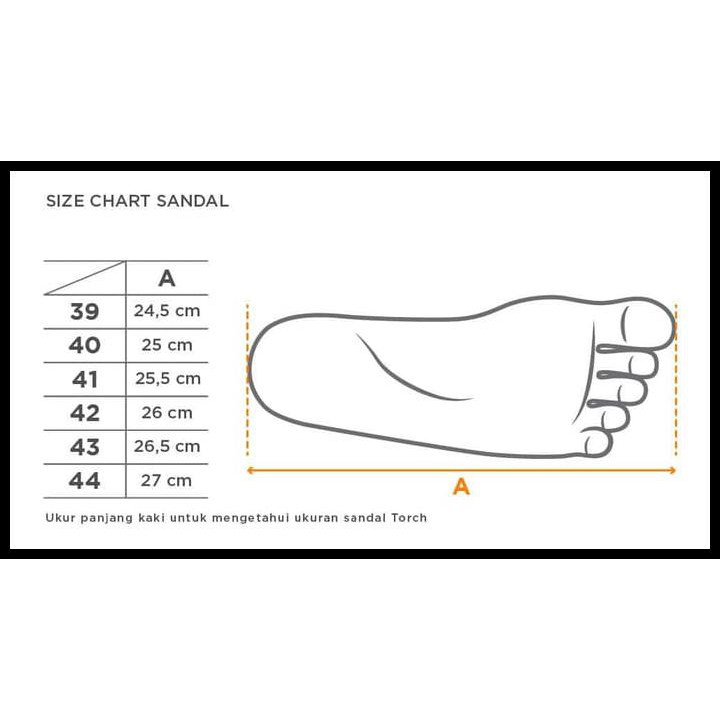 TERLARIS SANDAL ARRAFA ORIGINAL TORCH - HITAM, 39